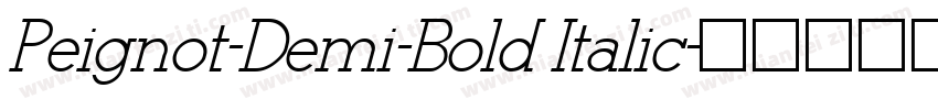 Peignot-Demi-Bold Italic字体转换